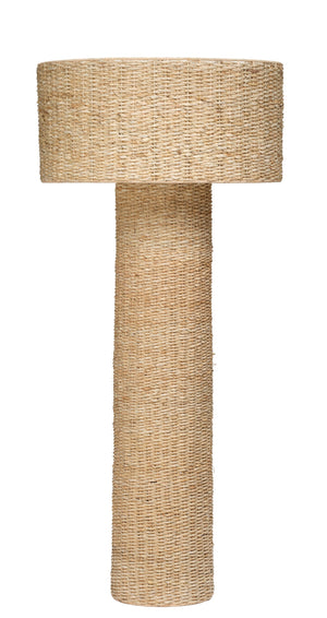 Big Island Woven 2-Light Floor Lamp, Natural
