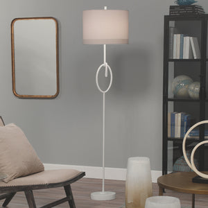 Knot 1-Light Floor Lamp, White