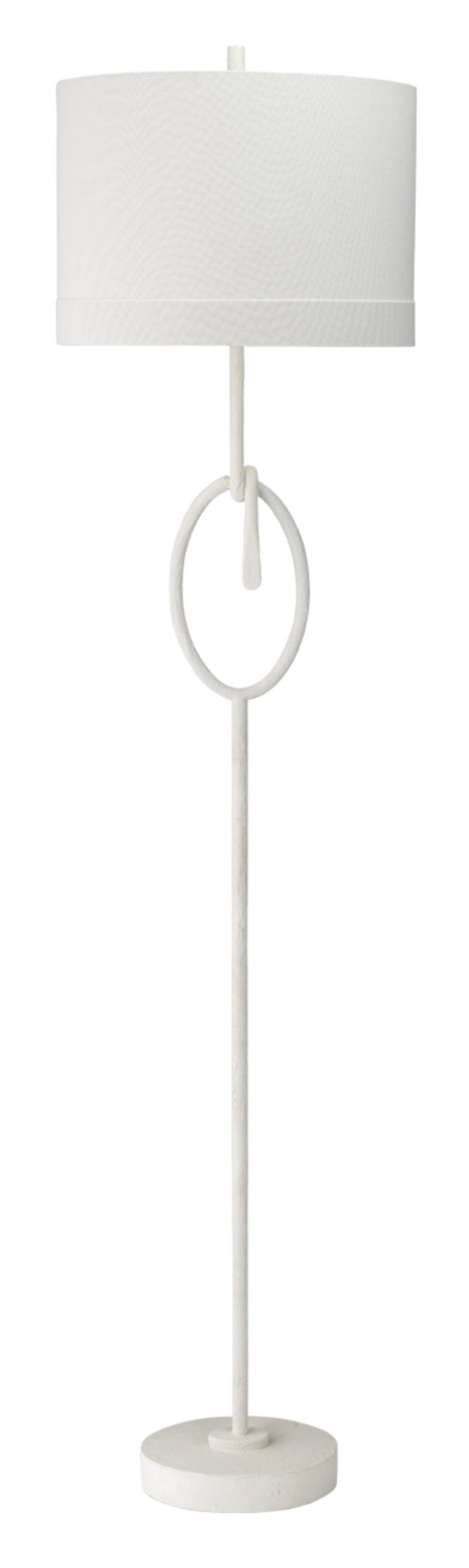 Knot 1-Light Floor Lamp, White