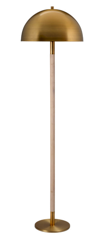 Merlin Metal and Wood Floor Lamp