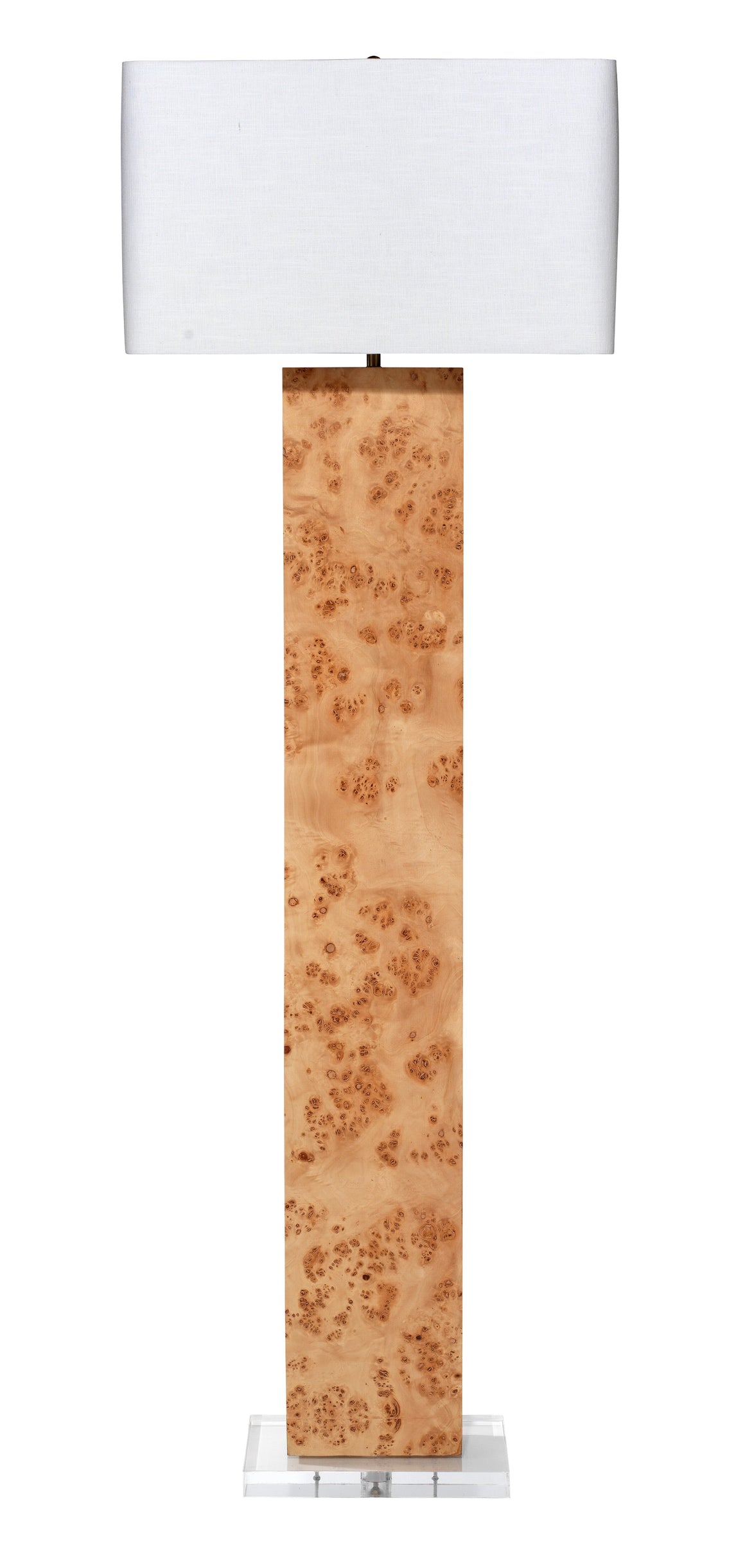 Parallel Burl Wood Floor Lamp