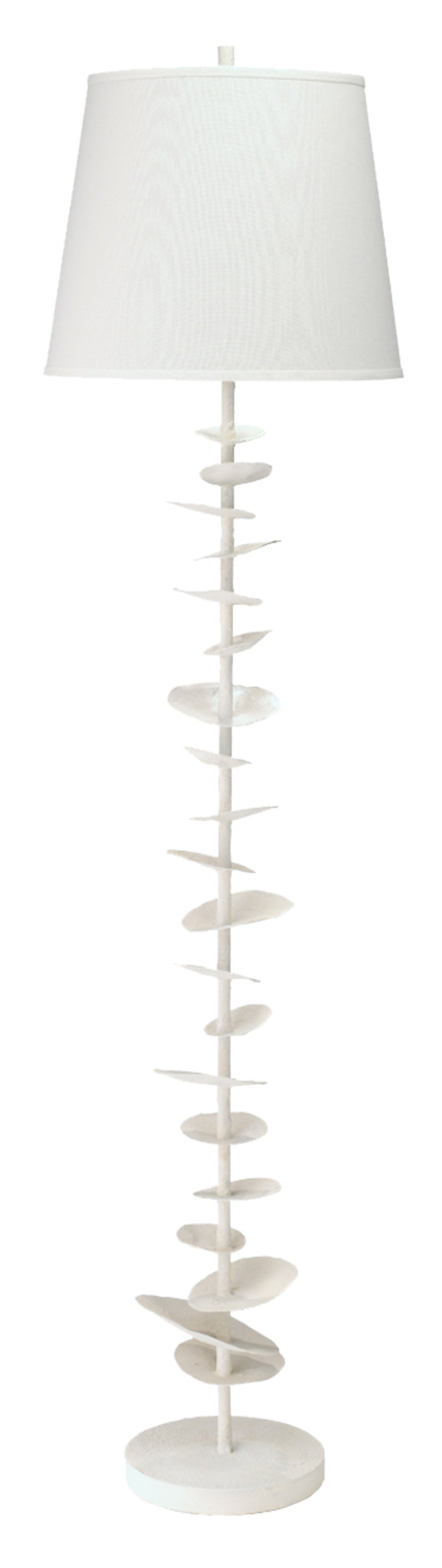 Petals Steel and Gesso Floor Lamp