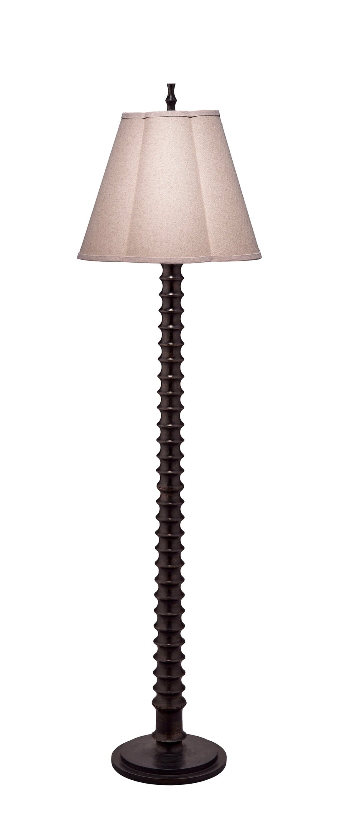 Revolution Wood 1-Light Floor Lamp, Black