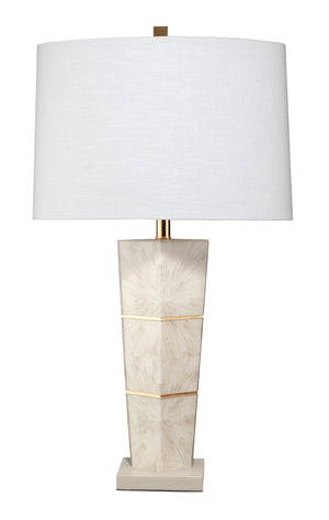Spectacle Table Lamp with Linen Shade, Grey