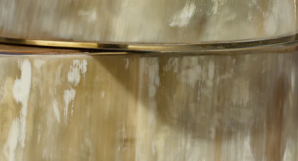 Stag Table Lamp, Cream Stacked Horn