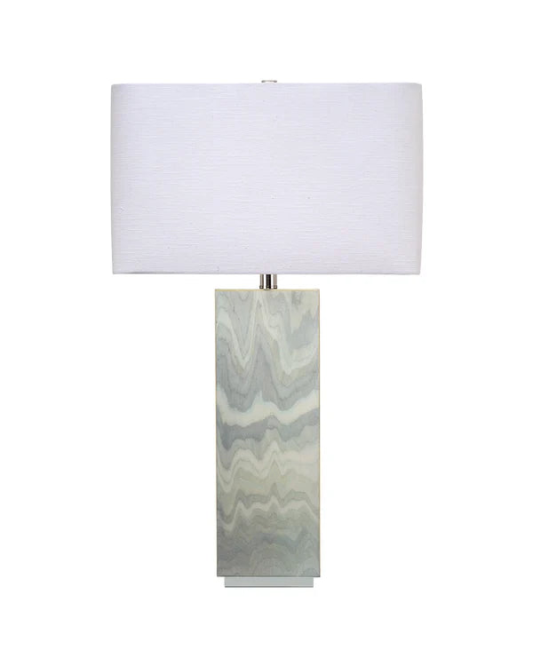 Summit Table Lamp, Pale Blue Lacquer