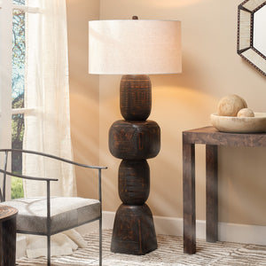 Totem Floor Lamp - Dark Brown