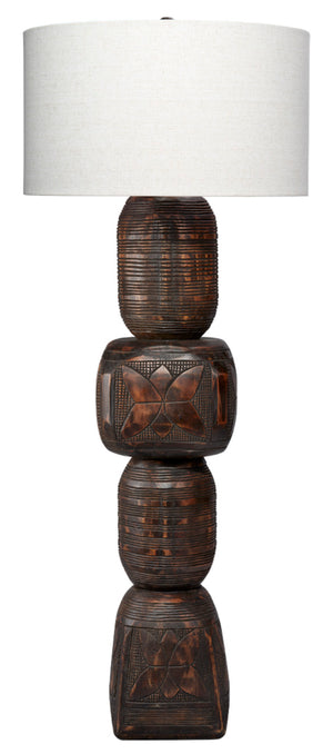 Totem Floor Lamp - Dark Brown