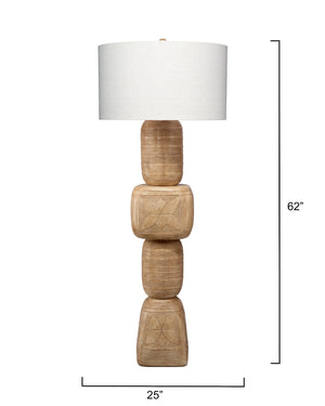 Totem Floor Lamp - Natural Brown