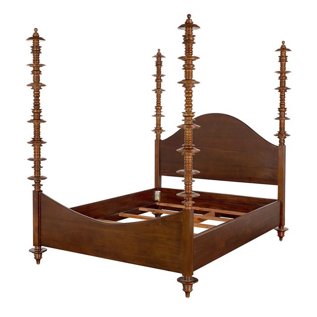 Ferret Bed Queen, Hand Rubbed Brown