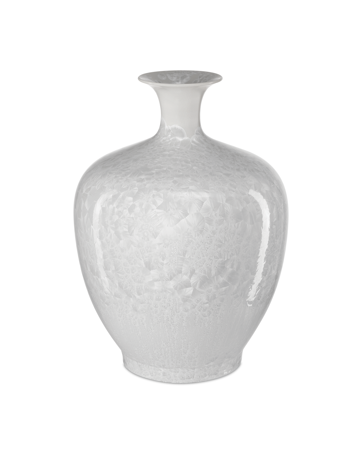 Crystalline White Vase