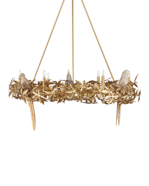 Aviary Gold Ring Chandelier