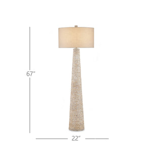 Birdsong Whitewash Floor Lamp