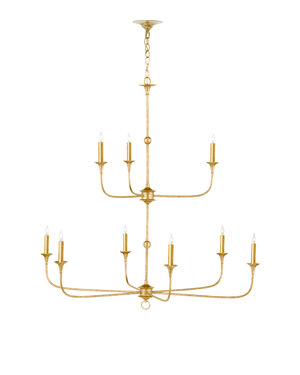 Nottaway Two-Tier Gold Chandelier