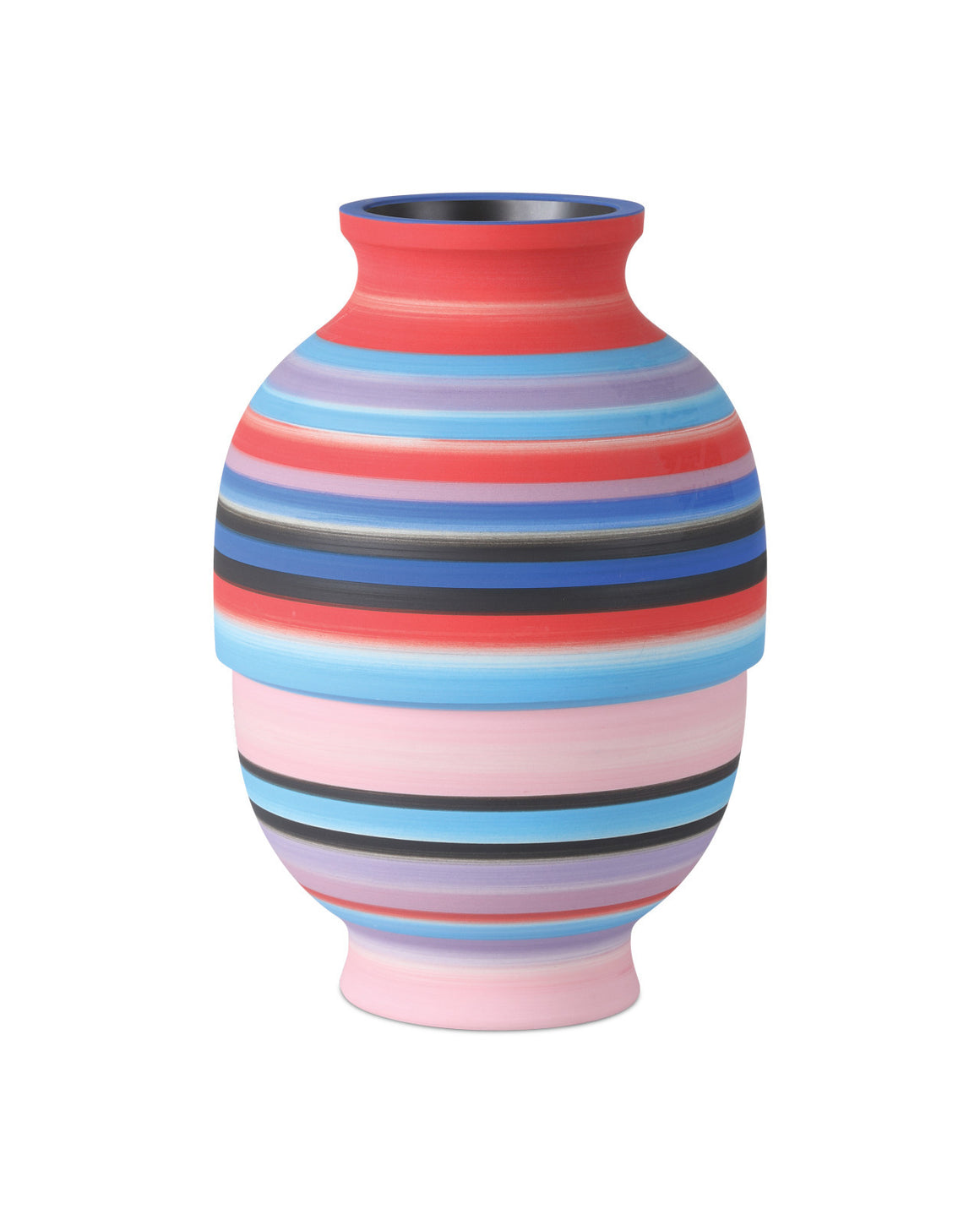Happy 80's Small Bright Blue & Red Vase