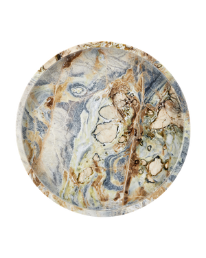 Freya Floral Jade Marble Tray