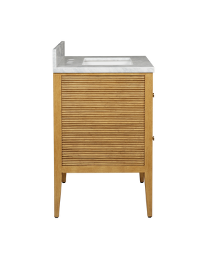 Santos 28" Sea Sand Vanity with Rectangular Undermount Sink