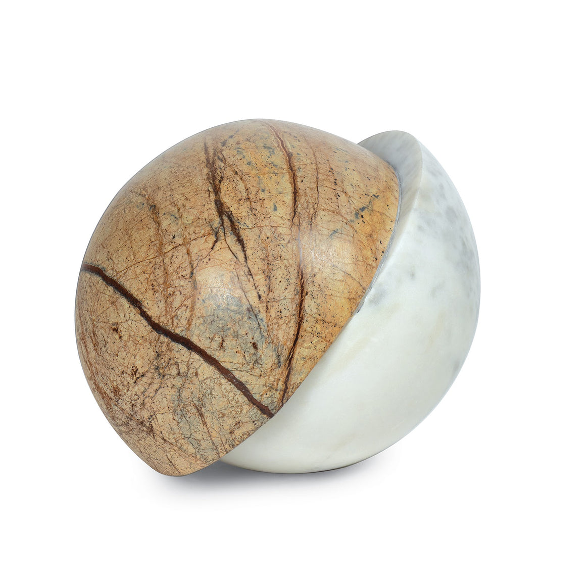 Flint Marble Accessory (Forest Brown and White)