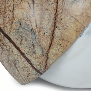 Flint Marble Accessory (Forest Brown and White)