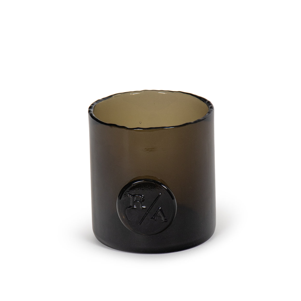 Monogram Glass Votive Small (Smoke)