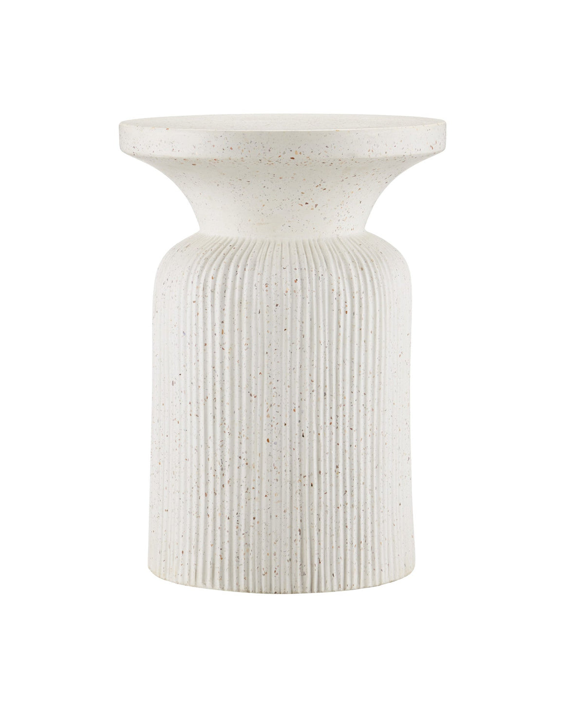 Ridge Ivory Terrazzo Accent Table