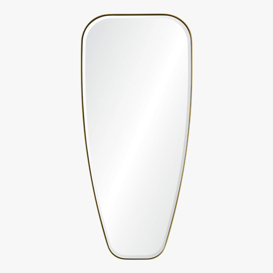 Hand Welded Brushed Brass Mirror