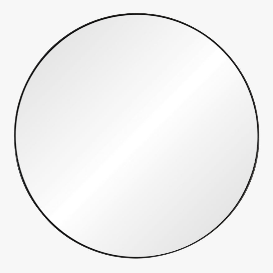 Large RoundBlack Nickel Mirror