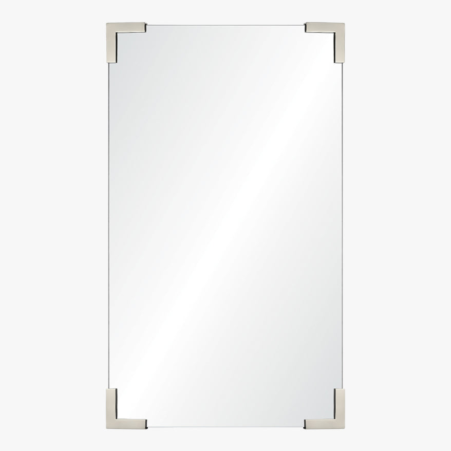 Polished Stainless Wrapped Corners Steel Mirror