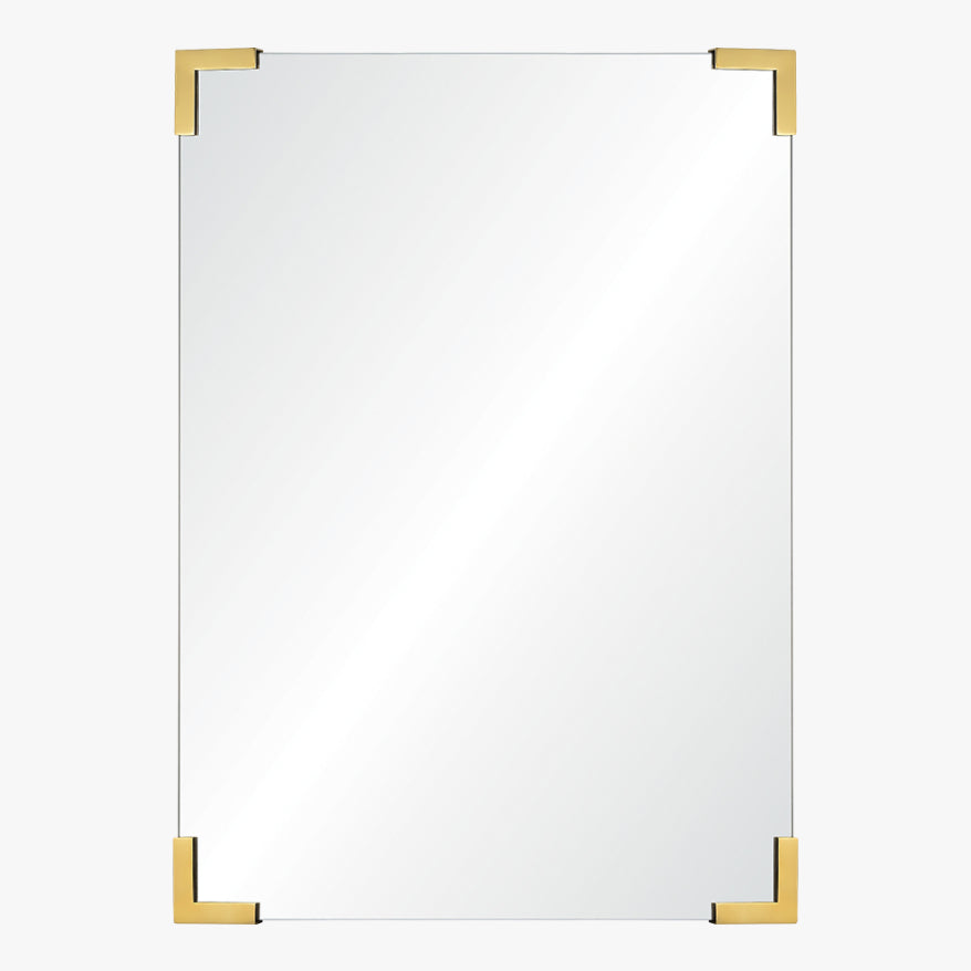 Polished Stainless Wrapped Corners Steel Mirror