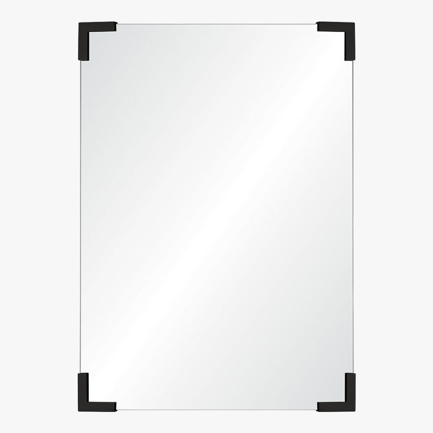 Polished Stainless Wrapped Corners Steel Mirror