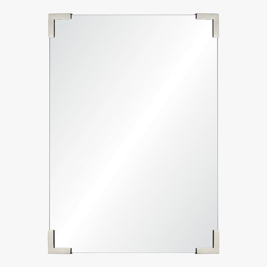Polished Stainless Wrapped Corners Steel Mirror