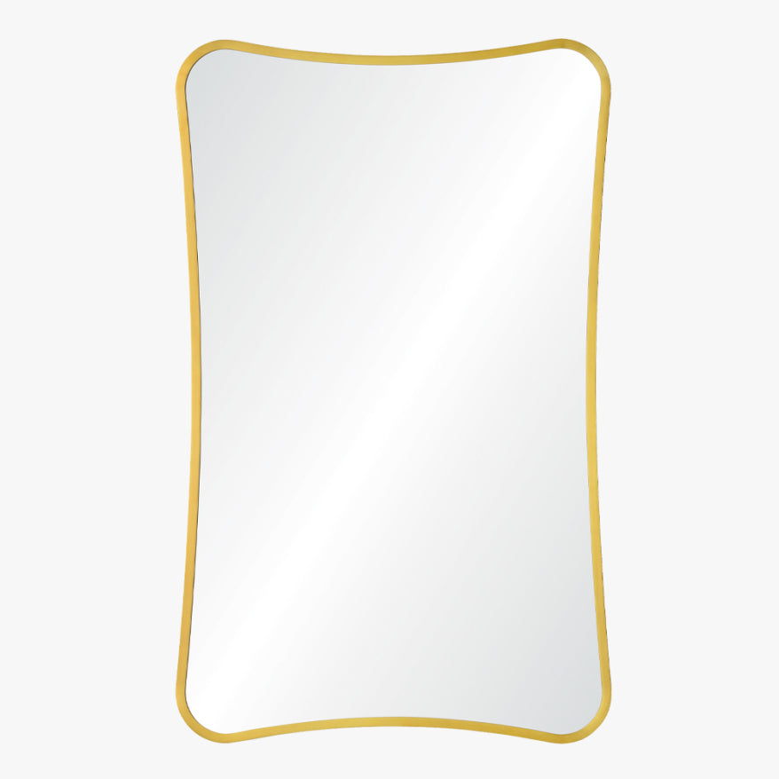 Brushed Brass Fun House Mirror