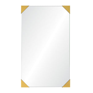 Burnished Brushed Rectangle Mirror