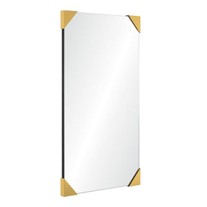 Burnished Brushed Rectangle Mirror