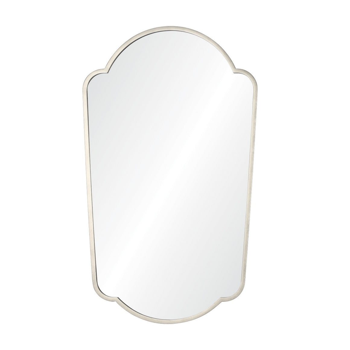 Distressed Silver Leaf Hand Welded Mirror