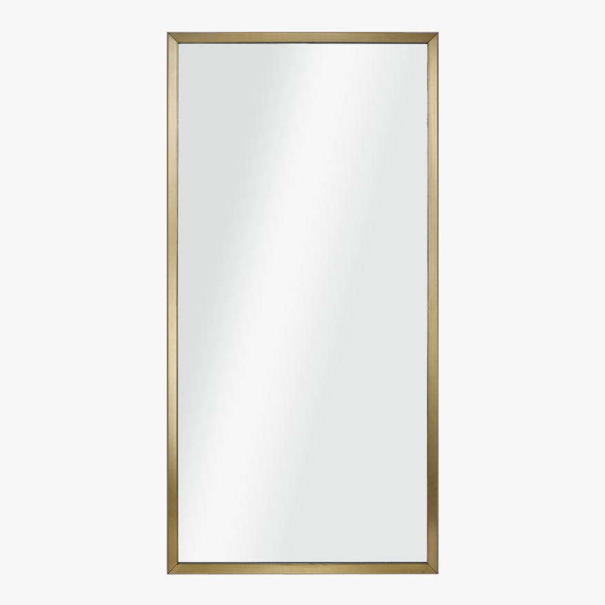 Rectangular Lacquered Brass Mirror