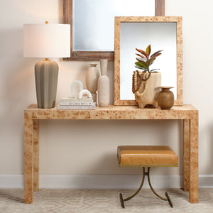 Archer Burl Wood Console, Natural