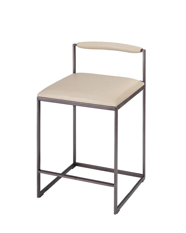 Bradbury Counter Stool, Cream Leather