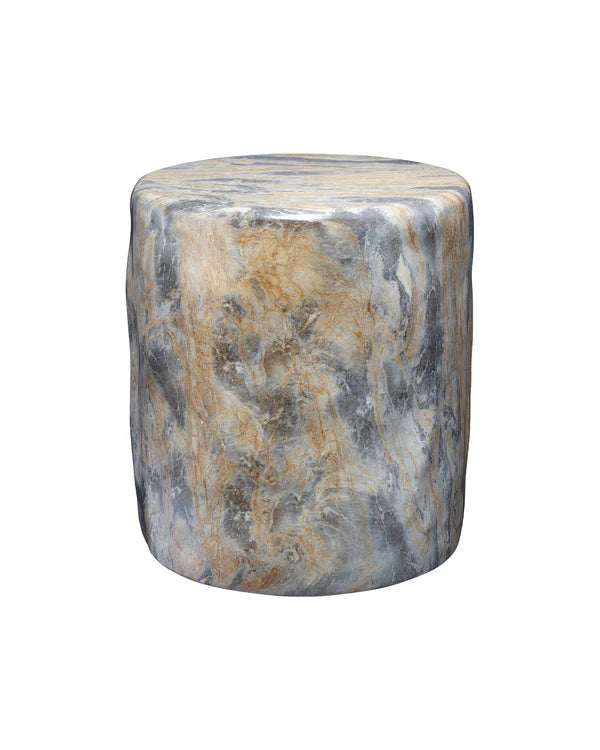 Cedar Side Table, Marbled Grey