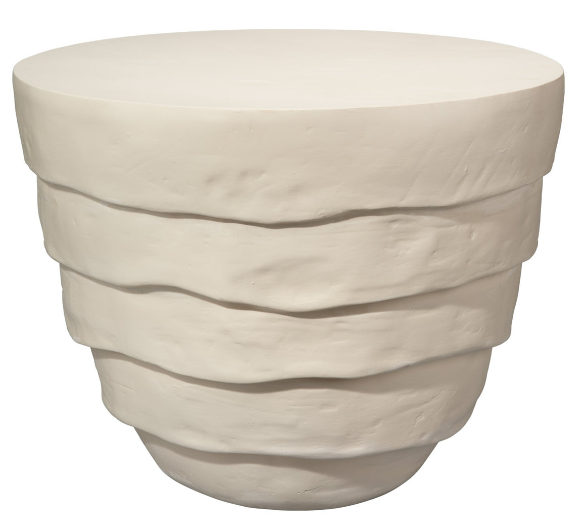 Concentric Side Table - White