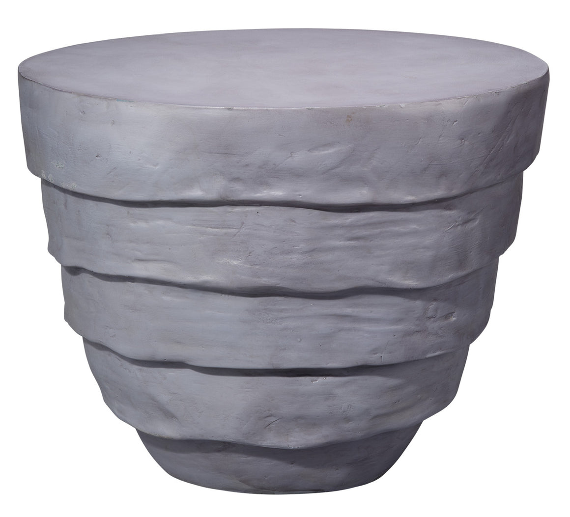 Concentric Side Table - Stone Grey
