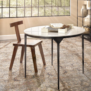 Dante Marble and Metal Dining Table