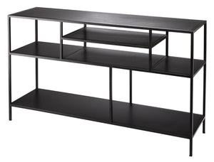 Element Shelved Console Iron Table