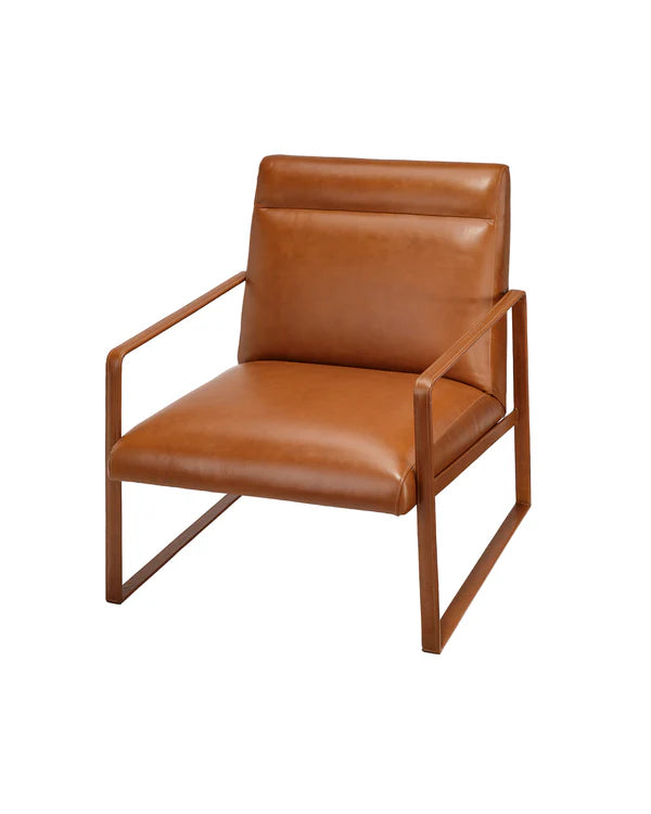 Hemingway Accent Chair, Saddle Leather