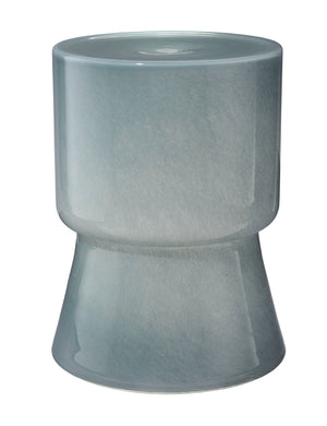 Huntington Garden Glass Stool, Blue