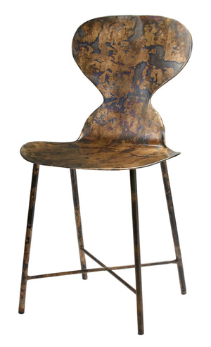 McCallan Metal Chair, Acid Wash Metal