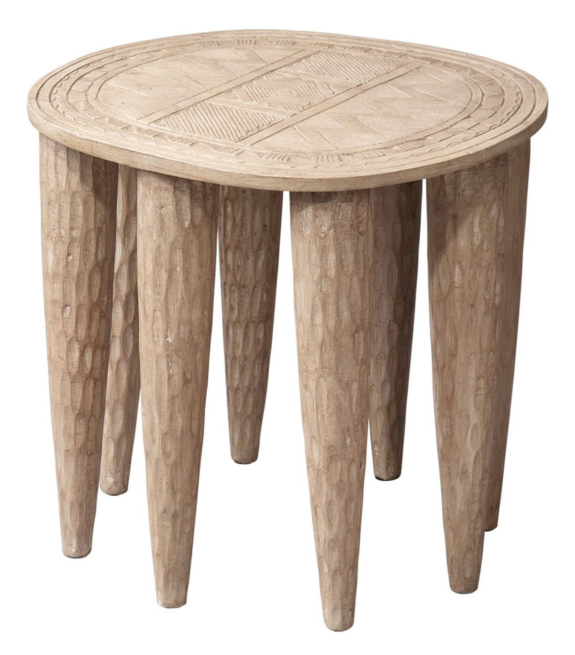 Naga Mango Wood Side Table, Natural