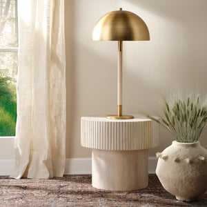 Notch Round Side Table - Natural