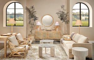 Notch Round Side Table - Natural