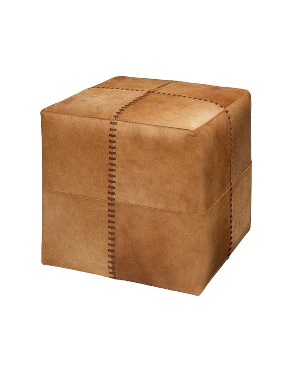 Small Ottoman, Saddle Hide